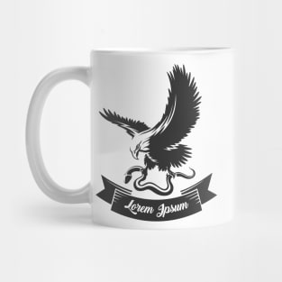 Eagle with Snake and Ribbon Mug